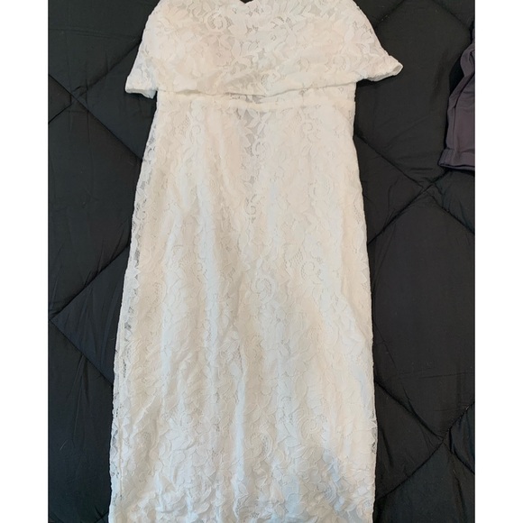 NWT Lulus White Lace Midi Dress 🤍 - Picture 4 of 6
